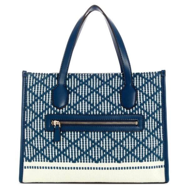 Bolso Tote Silvana de Lona Azul - Image 2