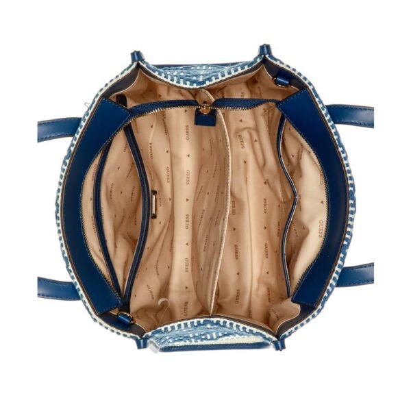 Bolso Tote Silvana de Lona Azul - Image 3