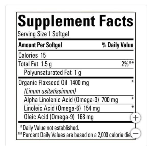 Nature Made Flaxseed Oil (1400mg) - Image 2