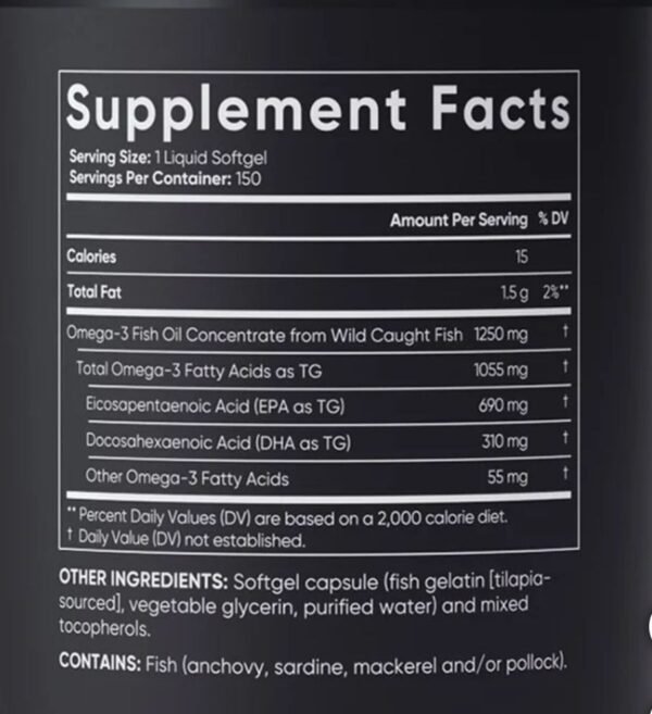 Sport Research Omega -3 Fish Oil (Triple Fuerza) - Image 2